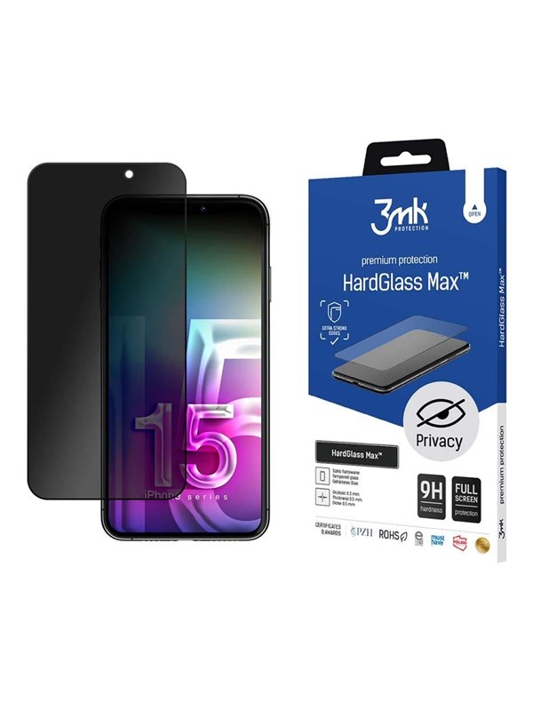 3mk Apple iPhone 15 Plus - HardGlass Max Privacy