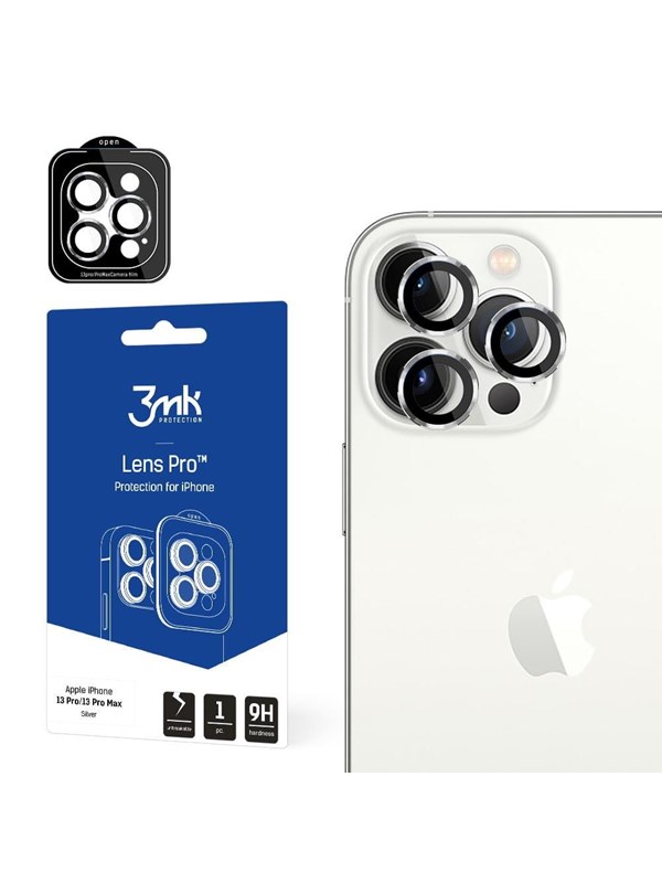 3mk Camera Glass for iPhone 13 Pro Max / 13 Pro 9H for Lens Protection Pro Series Lens - Silver