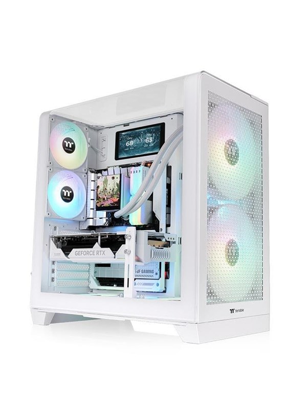 Thermaltake Tt View 390 Air Snow White (ATX, mATX, Mini-ITX), PC Gehäuse, Weiss - Bild 4