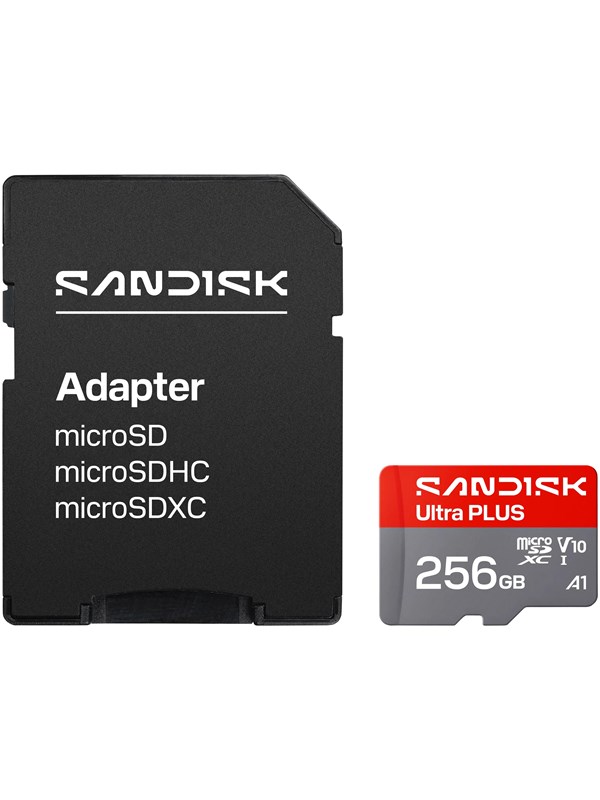 SANDISK Ultra PLUS microSDSD - 200MBs - 256GB