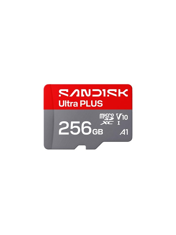 SANDISK Ultra PLUS microSD/SD - 200MB/s - 256GB