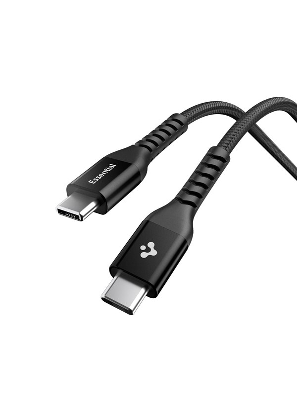 Spigen Essential USB C to USB C 100W Fabric Cable - black EB10010CCA