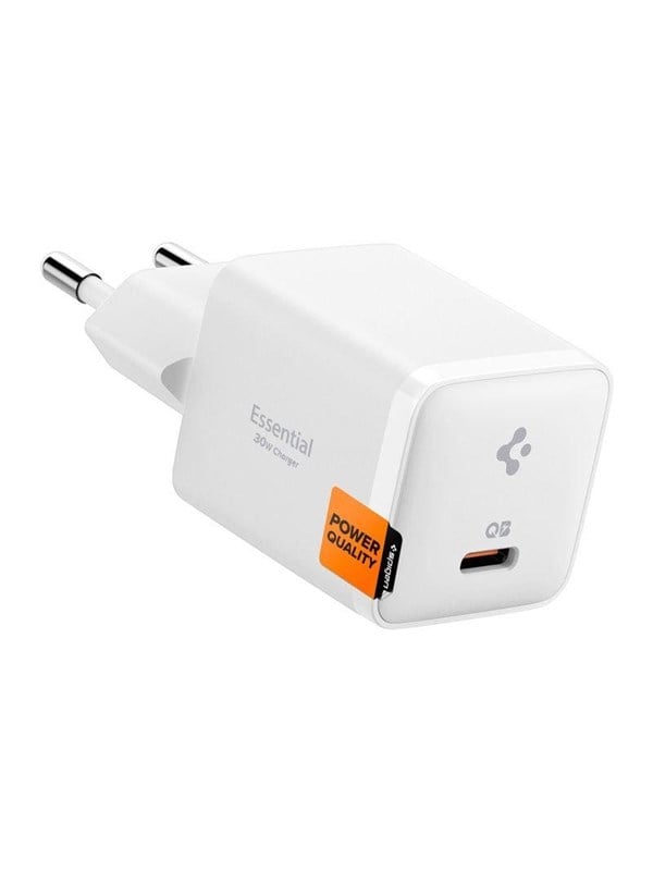 Spigen Essential 30W Wall Charger EE301EU - all white