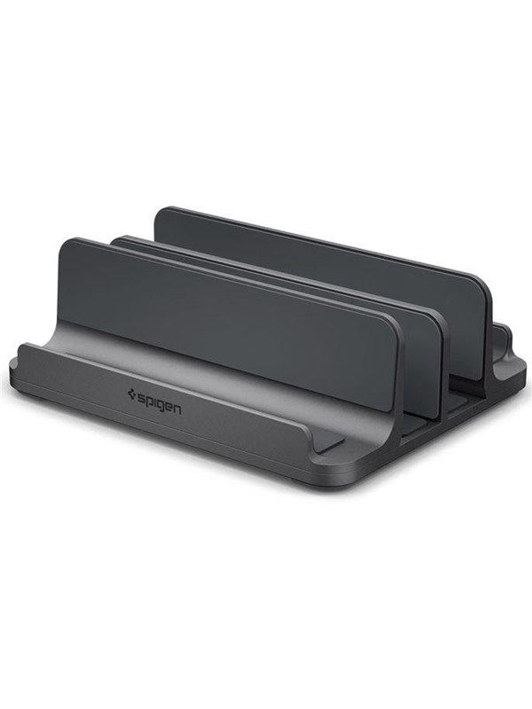 Vertikaler Ständer Spigen LD208S4 Two für Laptops mit einer Dicke von 14mm - 27mm, Grau AMP10640