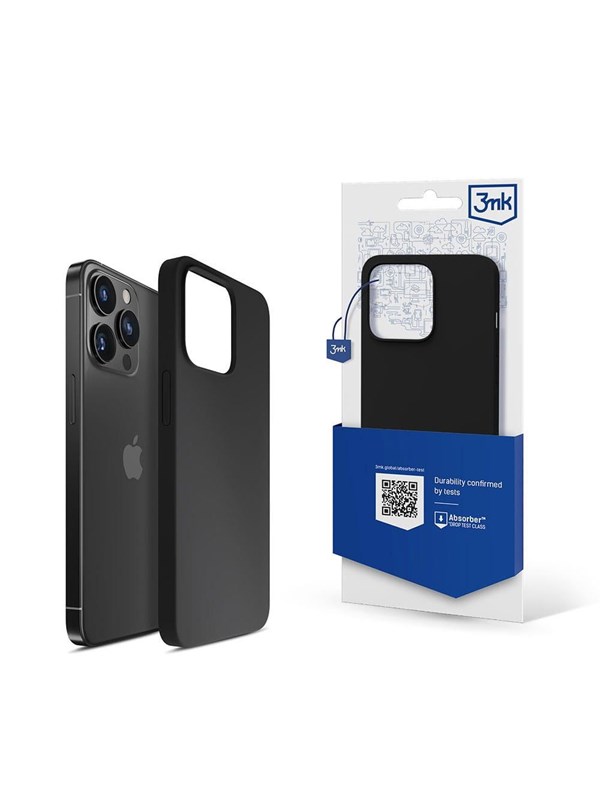 3mk iPhone 13 Pro Max Series Silicone Case - Black