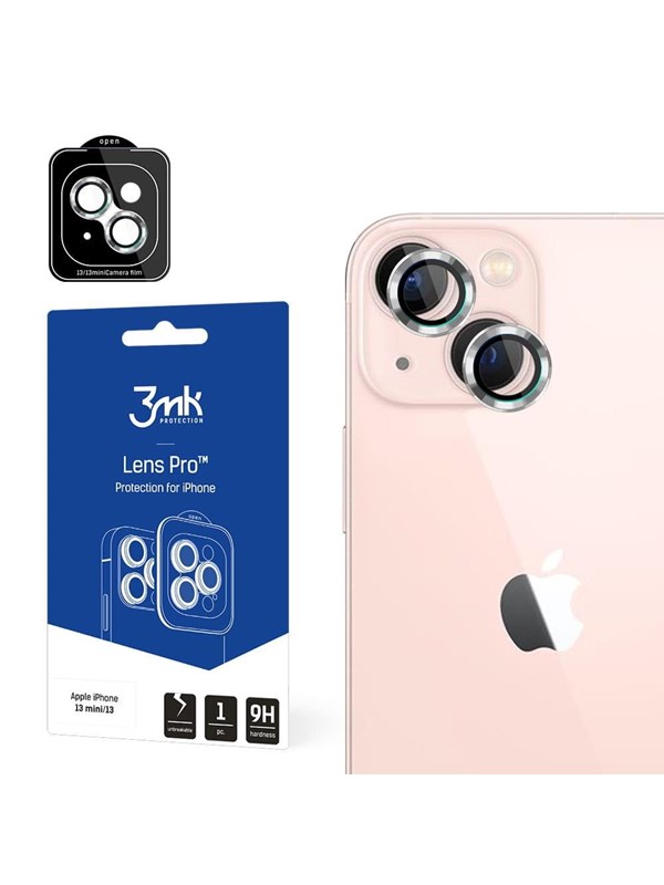 3mk Camera glass for iPhone 13 mini 9H for Lens Protection Pro series lens - silver