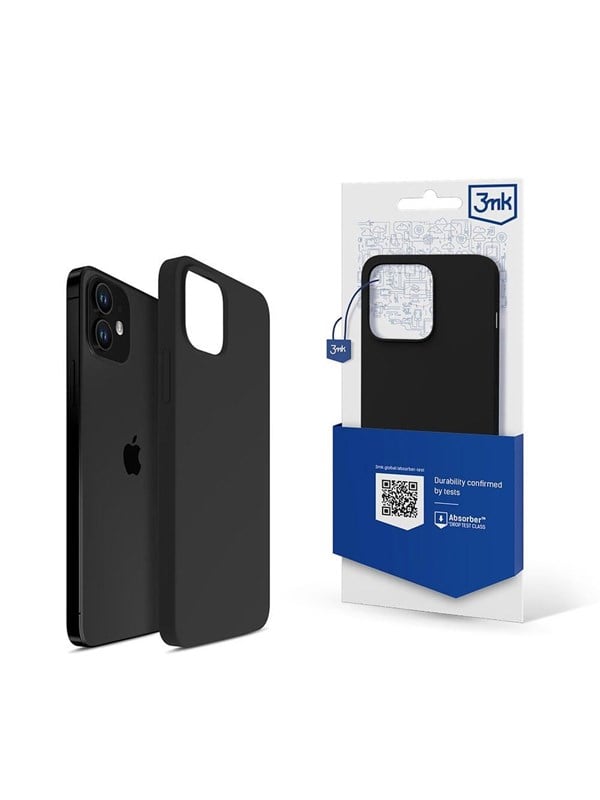 3mk Silicone Case for iPhone 12 mini - black