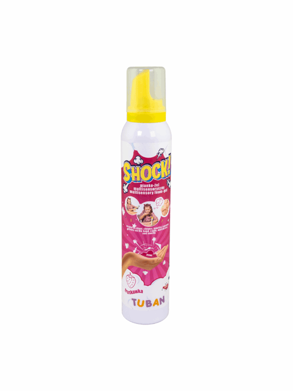 Tuban Shock  Multisensorisches Schaum-Gel  Erdbeere 200 Ml
