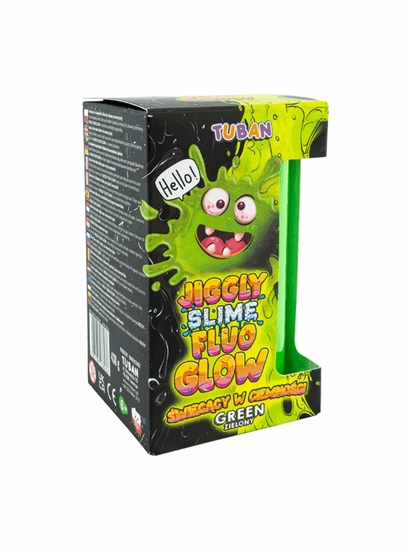 Tuban Jiggly Slime Fluo Glow  Grn 430 G