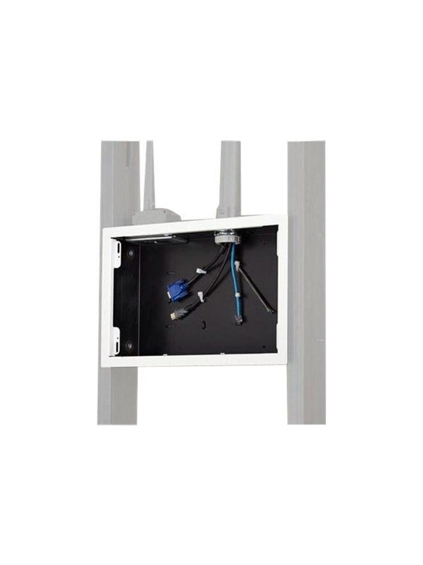 Chief Proximity In-Wall Storage Box with Flange - White - Max 454 kg - recommended for