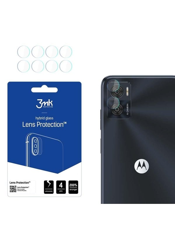 Image of 3mk Lens Protection Hybrid Camera Glass for Motorola Moto E22 / E22i