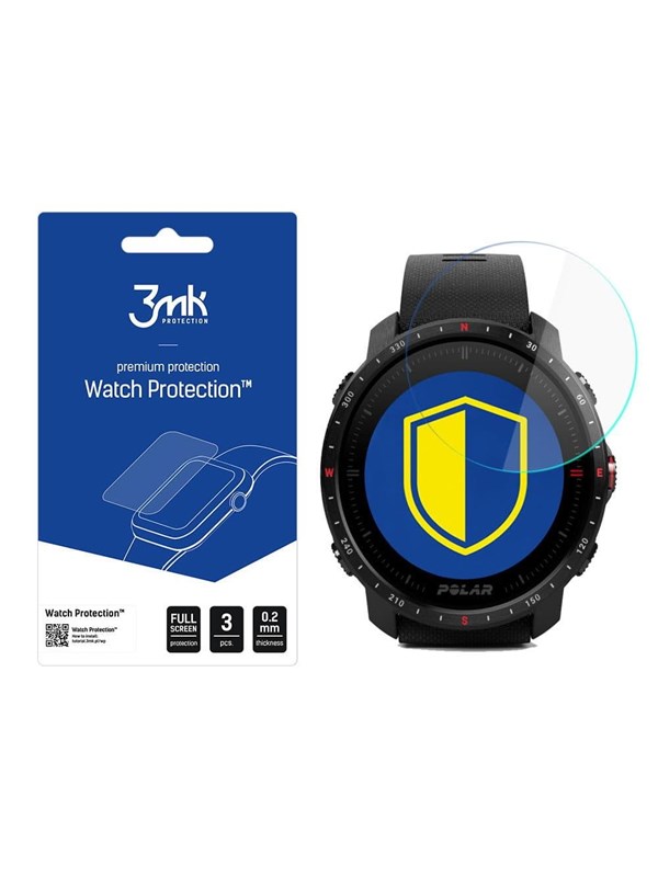 3mk Watch Protection v. FlexibleGlass hybrid glass on Polar Grit X Pro