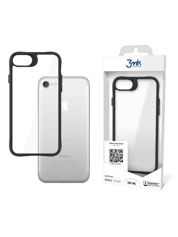 Hülle mit Satinrahmen für iPhone SE 2020 / SE 2022-3mk Satin Armor Case+