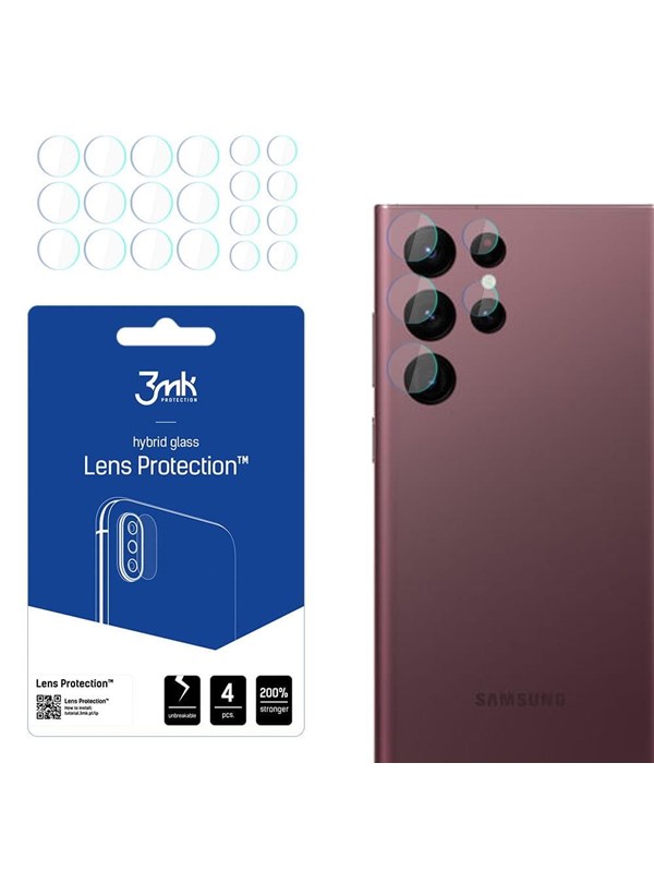3mk Lens Protection hybrid camera glass for Samsung Galaxy S22 Ultra 5G