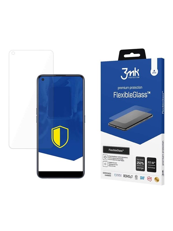 Image of 3mk FlexibleGlass hybrid glass on Realme 7 Pro