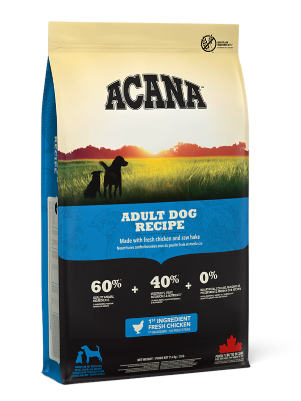 Acana Adult Dog Recipe Dry Dog Food 17 kg
