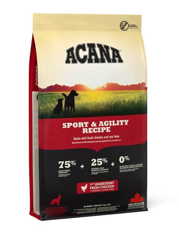 Acana Sport  Agility Recipe Dry Dog Food 17kg