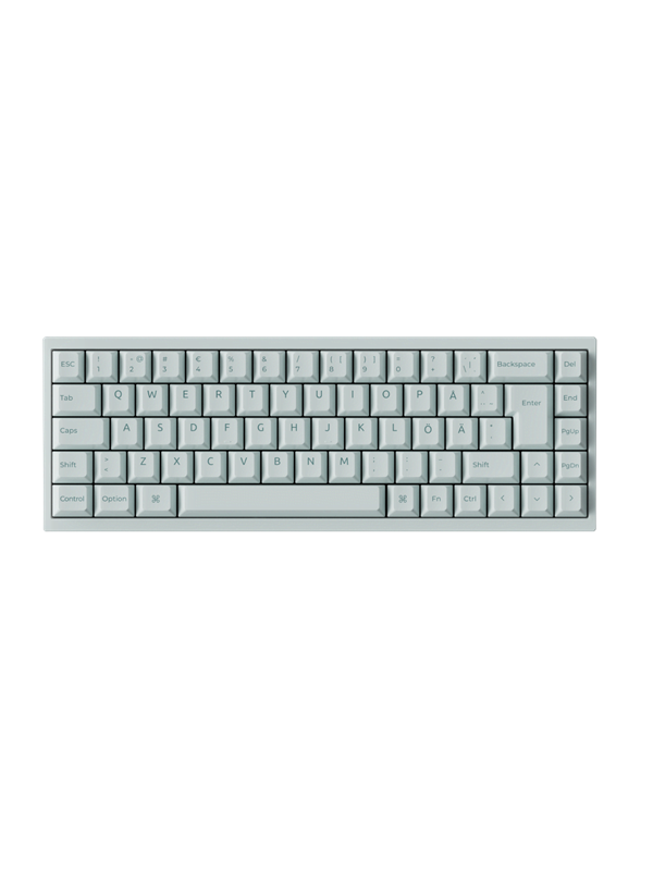 Keychron Q16 HE 65 8K Wired Ceramic - Gaming Tastatur TKL - 65 - Nordic ISO - Grn