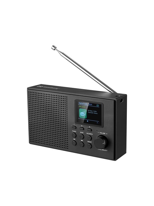Sandberg Speaker Radio DAB+BT Recharge - DAB+/FM