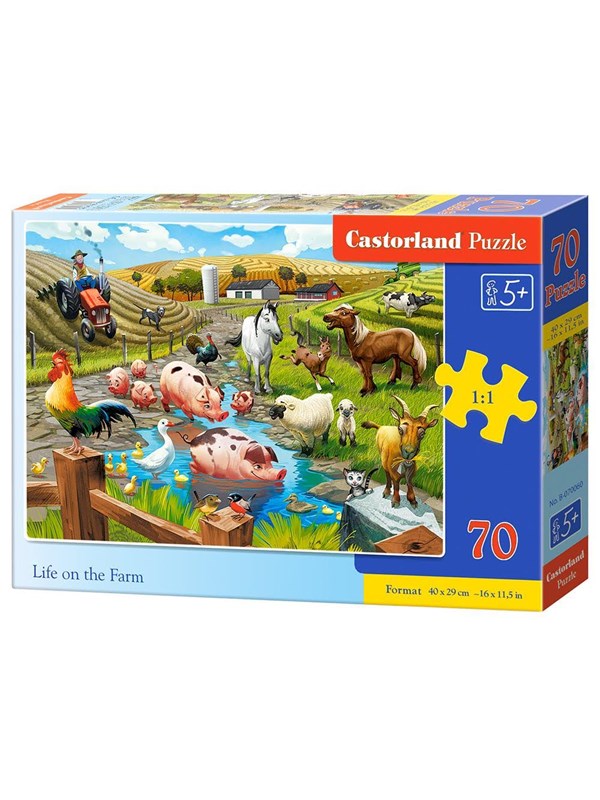 Castorland Farm Life Puzzle - 70 Pcs - 5 Years 2D Puzzles