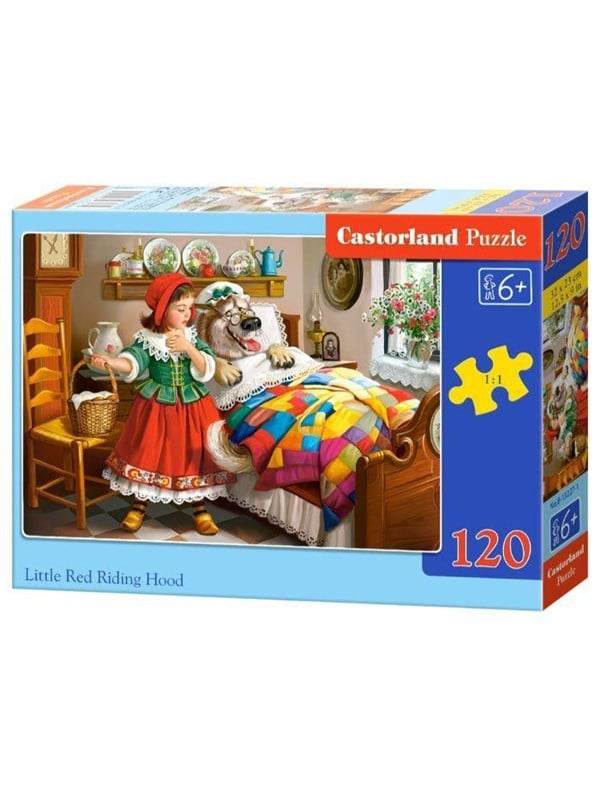 Castorland Little Red Riding Hood  The Wolf Puzzle - 120 Pieces - 6 Years 2D Puzzles