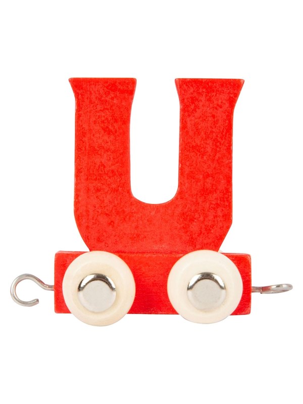 Small Foot - Wooden Letter Train Color - U
