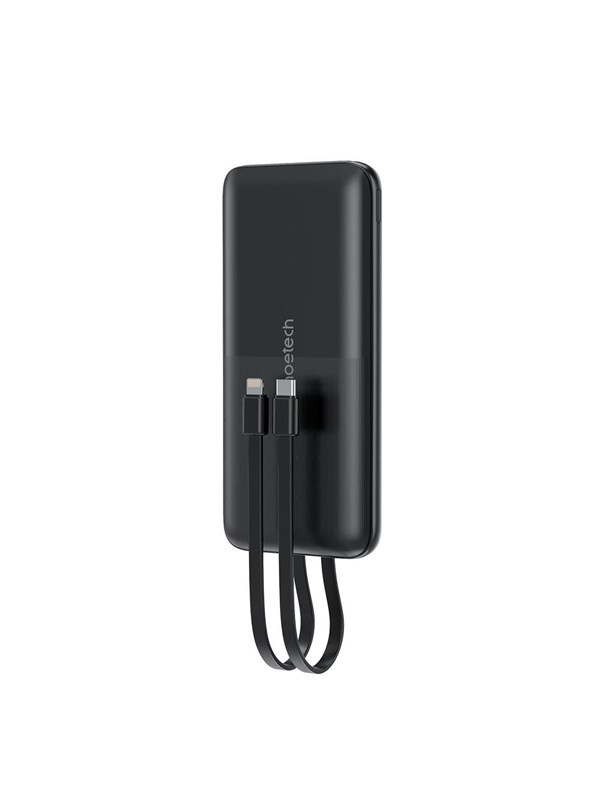 Choetech B654 22.5W USB-A / USB-C / Micro USB with Built-in USB-C / Lightning Cable - Black Powerbank (Akku) - schwarz - 10000 mAh