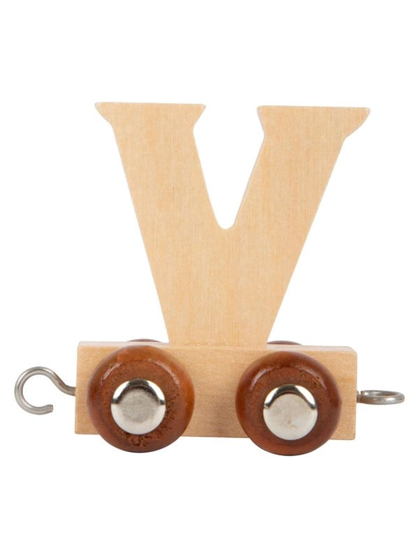Small Foot - Wooden Letter Train - V - 12 pieces