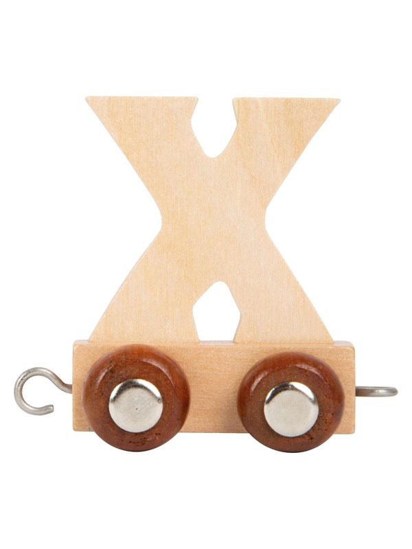 Small Foot - Wooden Letter Train - X - 12 pieces