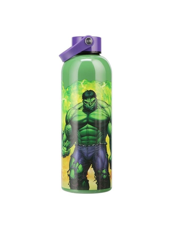 Paladone - Marvel - Hulk Metal Water Bottle with Carry Loop - Wasserflasche