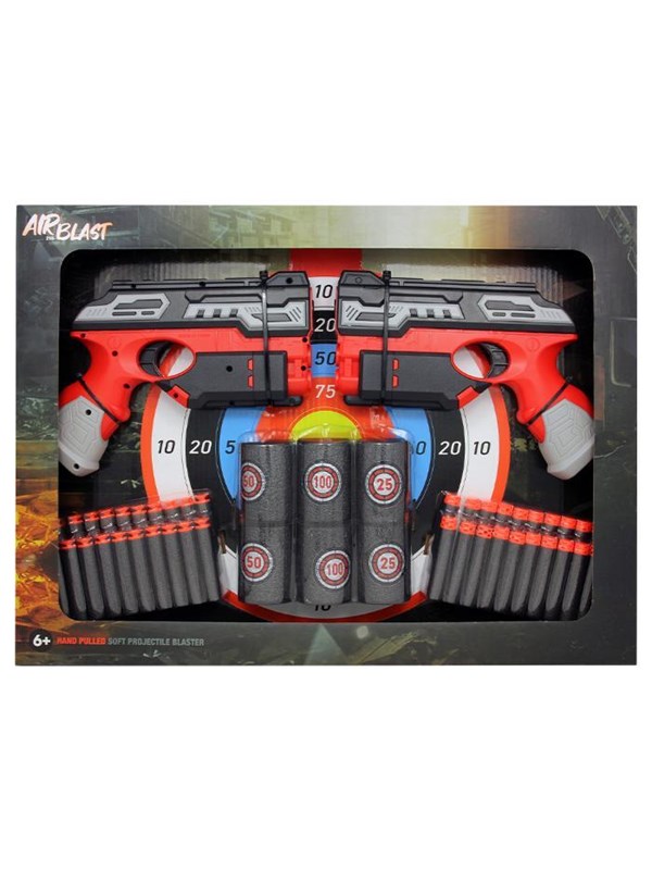 Airblast Softbullet Pistolen 2er set inkl 12 Softdarts