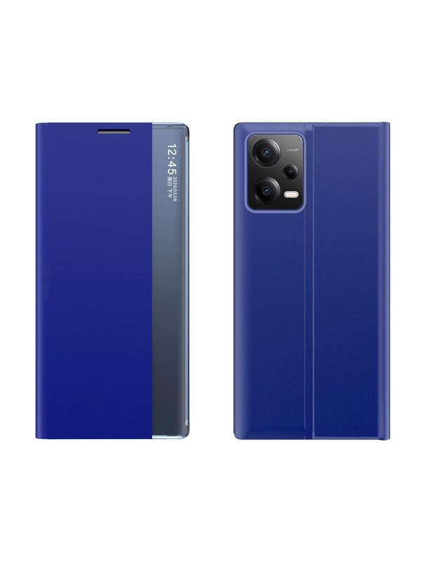 Hurtel New Sleep Case Cover for Xiaomi Redmi Note 12 5G / Poco X5 5G Cover with Flip Stand Blue