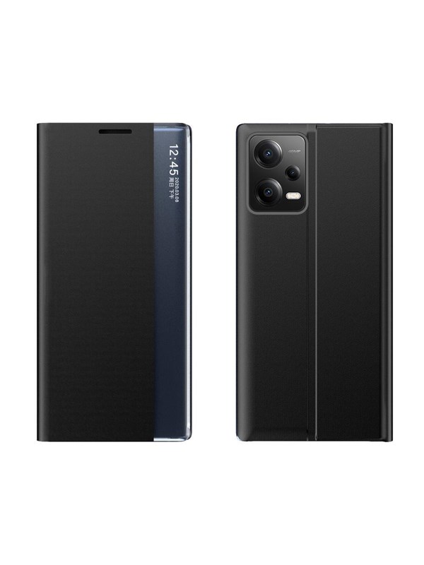 Hurtel New Sleep Case Cover for Xiaomi Redmi Note 12 5G / Poco X5 5G Cover with Flip Stand Black