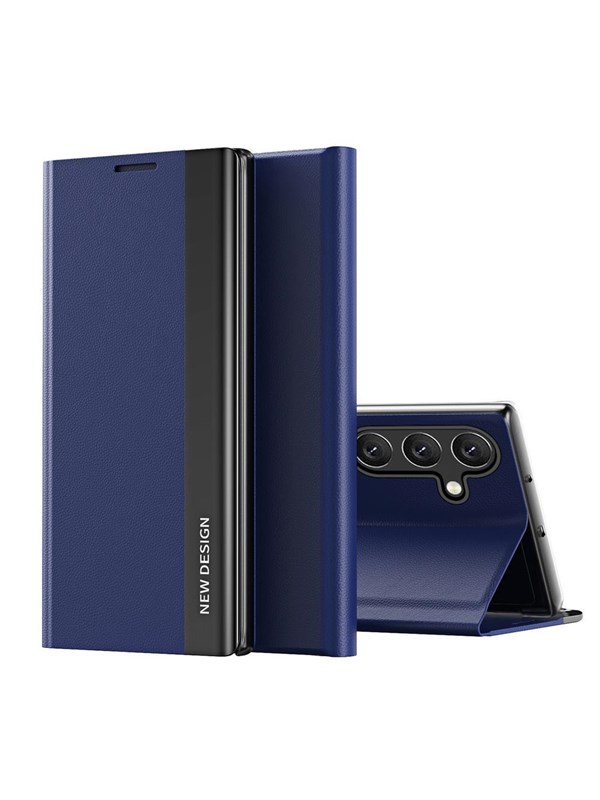 Hurtel Sleep Case Pro Case for Samsung Galaxy A24 4G with Flip Stand Blue