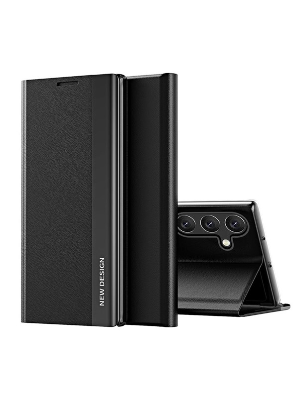 Hurtel Sleep Case Pro Case for Samsung Galaxy A24 4G with Flip Stand Black