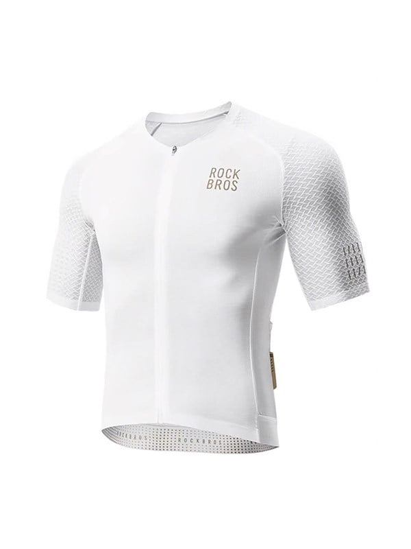 Rockbros YDDX011 Diamond Short Sleeve Cycling Jersey Size XXL - White