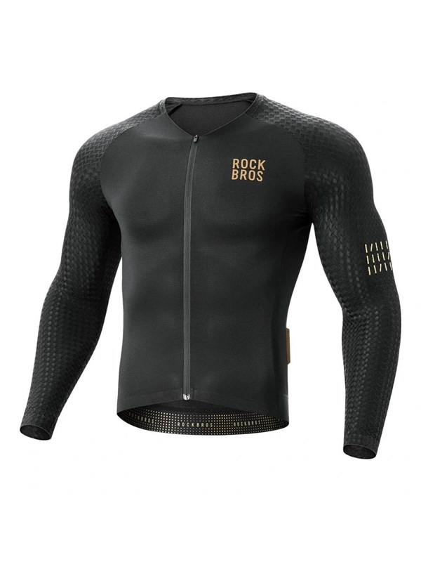 Rockbros YDCX008 Diamond Long Sleeve Cycling Jersey Size XXL - Black