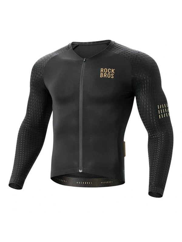 Rockbros YDCX008 Diamond Long Sleeve Cycling Jersey Size XXXL - Black