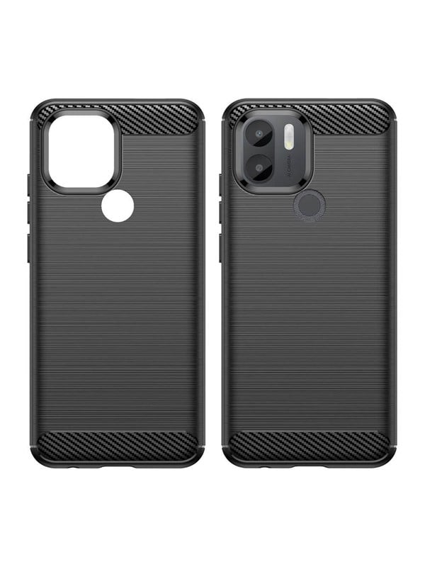 Hurtel Carbon Case for Xiaomi Redmi A1+ Flexible Silicone Carbon Cover Black
