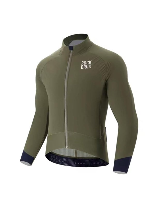 Rockbros YDWT014 Winter Fleece Double Layer Cycling Jacket Size XXL - Green