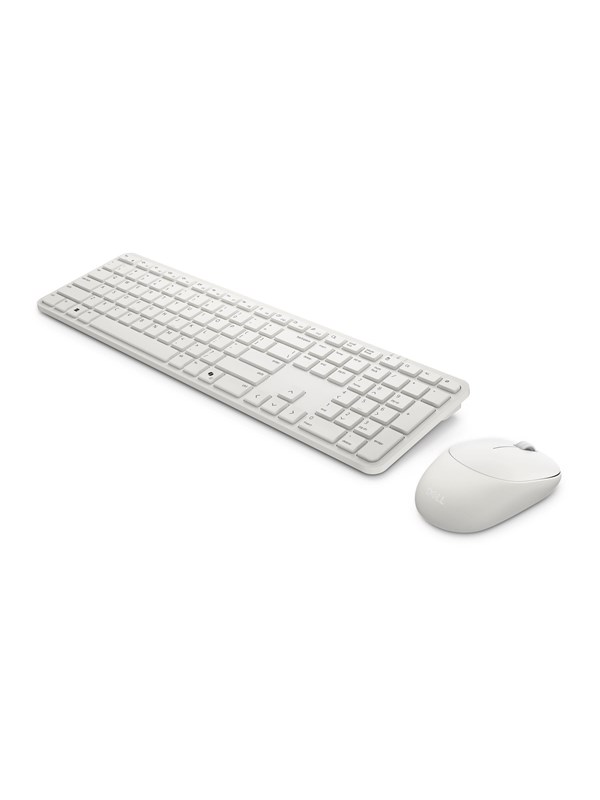 Dell Pro 5 KM526 - keyboard and mouse set - QWERTY - Spanish - light ash Input Device - Tastatur & Maus Set - Spanisch - Weiss