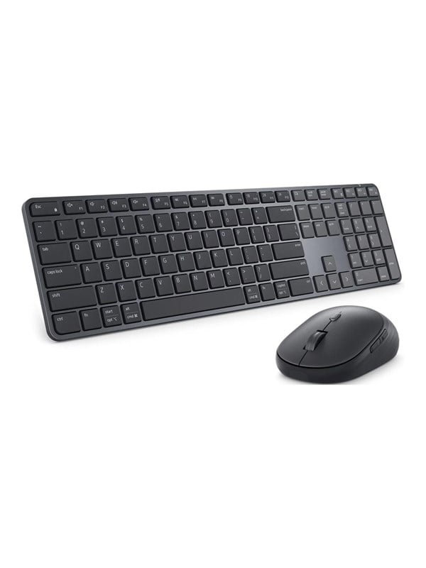 Dell Pro 7 KM726 - keyboard and mouse set - Slim - QWERTY - Spanish - graphite Input Device - Tastatur & Maus Set - Spanisch - Schwarz