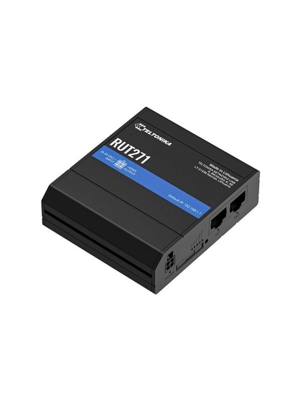 Teltonika RUT271 - wireless router - WWAN - Wi-Fi - 4G 5G - DIN rail mountable wall-mountable surface-mountable - Wireless router N Standard - 802.11n