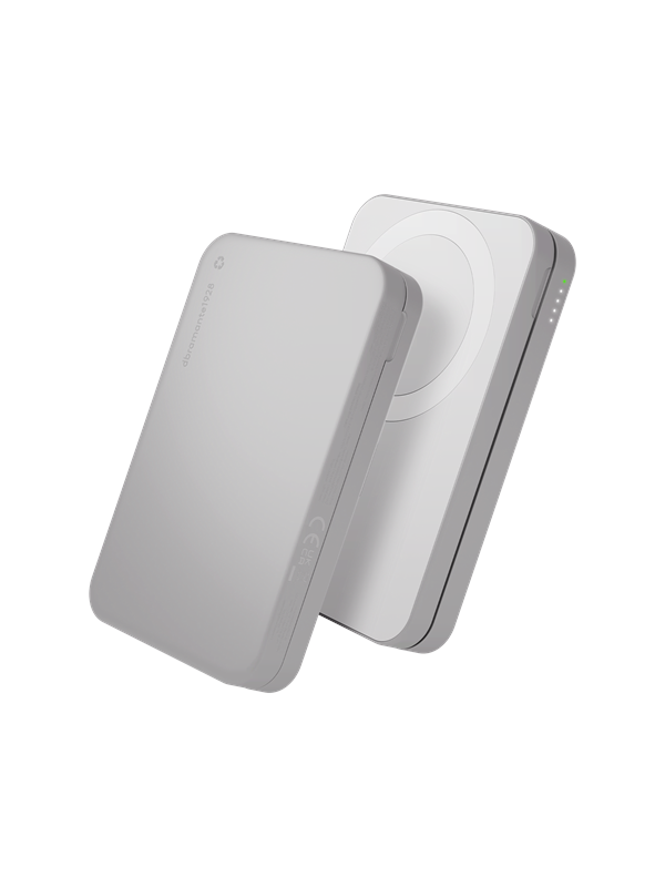 dbramante1928 re-charge - 3in1 - Qi1.3 Power Bank - 8000mAh Powerbank (Akku) - Weiß - 8000 mAh