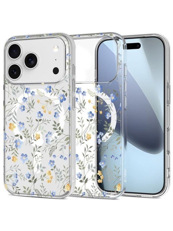 Tech-Protect FlexAir MagSafe Case for iPhone 17 Pro - Daisies with Leaves