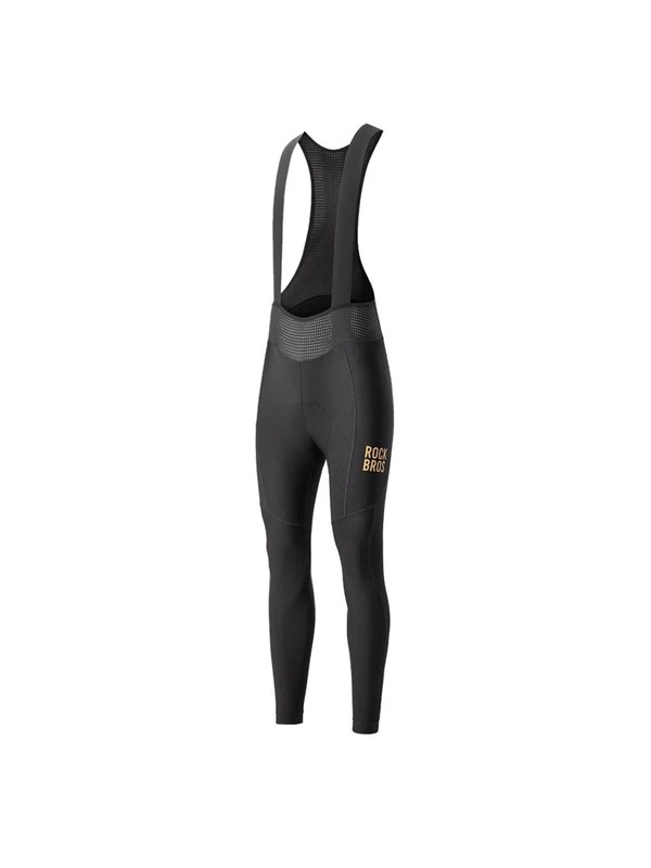 Rockbros YDCK012-1 Long Fleece Bib Tights with Pad Size L - Black