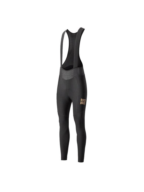 Rockbros YDCK012-1 Long Fleece Bib Tights with Pad Size XXL - Black