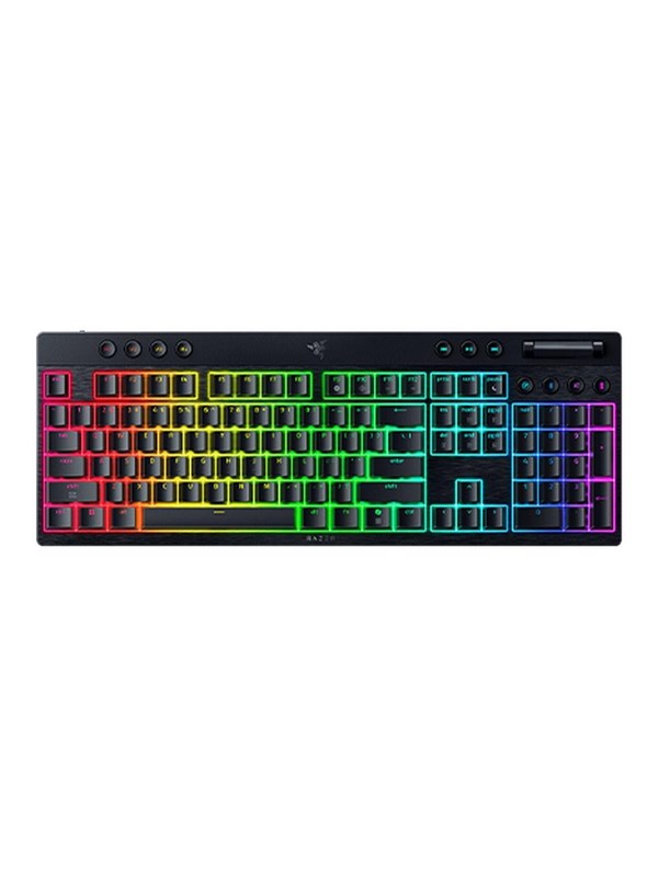 Razer BlackWidow V4 Low-Profile HyperSpeed - Yellow Mechanical (Smooth and Linear) - Gaming Tastatur - Full-Size - Englisch (US) - Schwarz