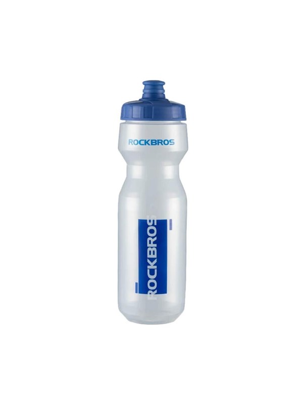Rockbros 750 ml Bicycle Bottle - Transparent with Blue Mouthpiece