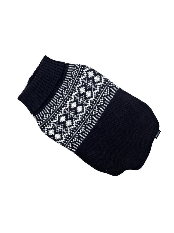 Strickpullover für Hunde Iselin Schwarz 20cm